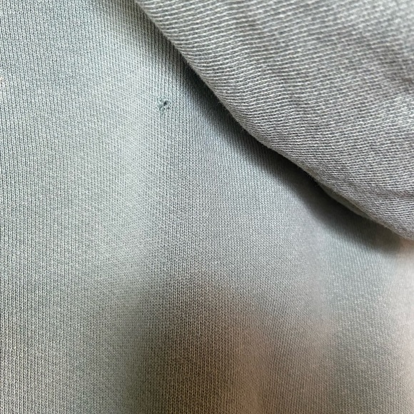 Free People Patchwork Cropped Hoodie Jacket Khaki Green - Picture 10 of 10